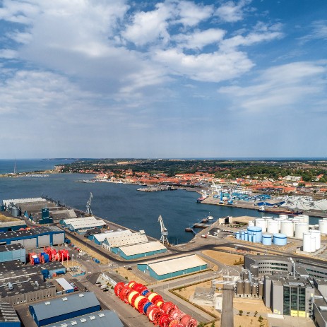 Dronefoto Kalundborg Havn